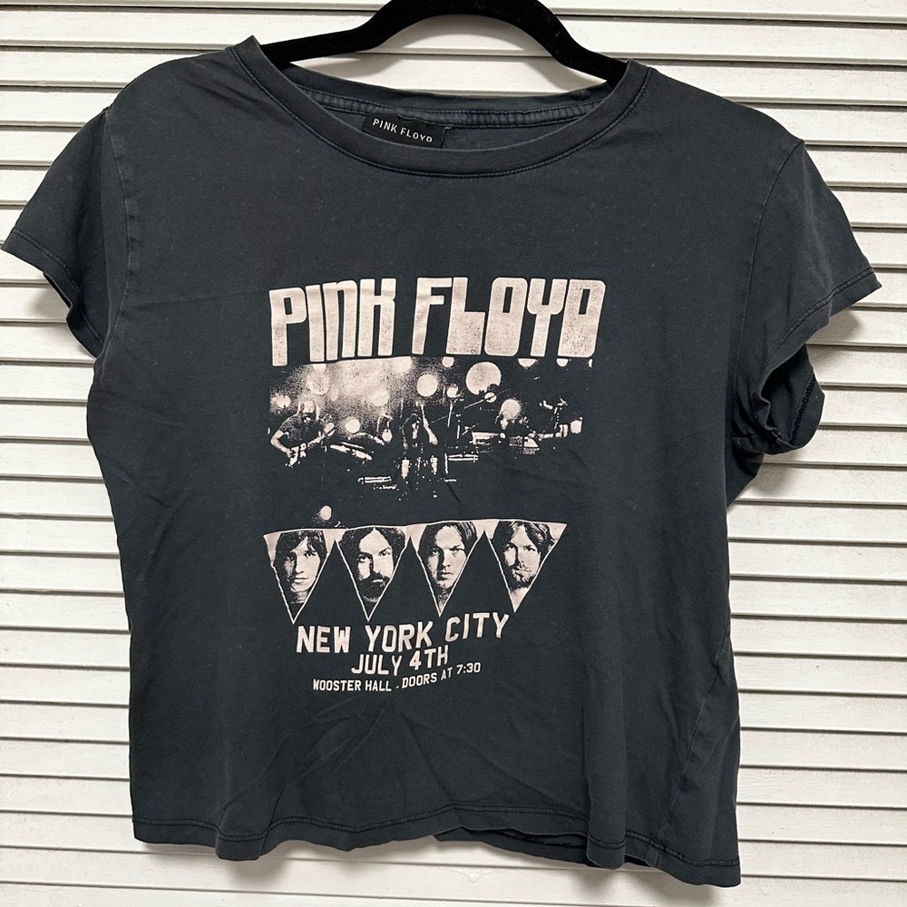 Vintage Graphic Pink Floyd Crop Tshirt